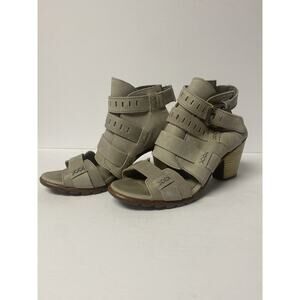 Sorel Womens Nadia Buckle Size 8.5 Sandals Leather Bootie Heel